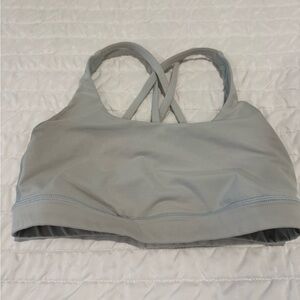 lululemon athletica Light Gray Cross-Back Sports Bra